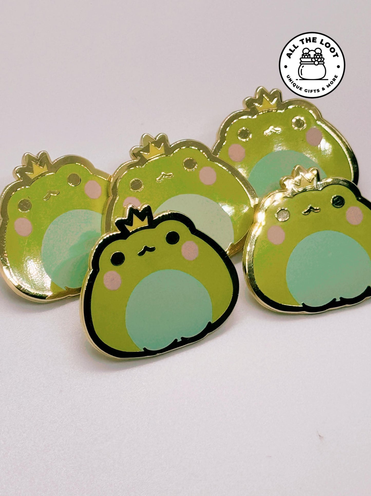 Kawaii Frog Prince pin