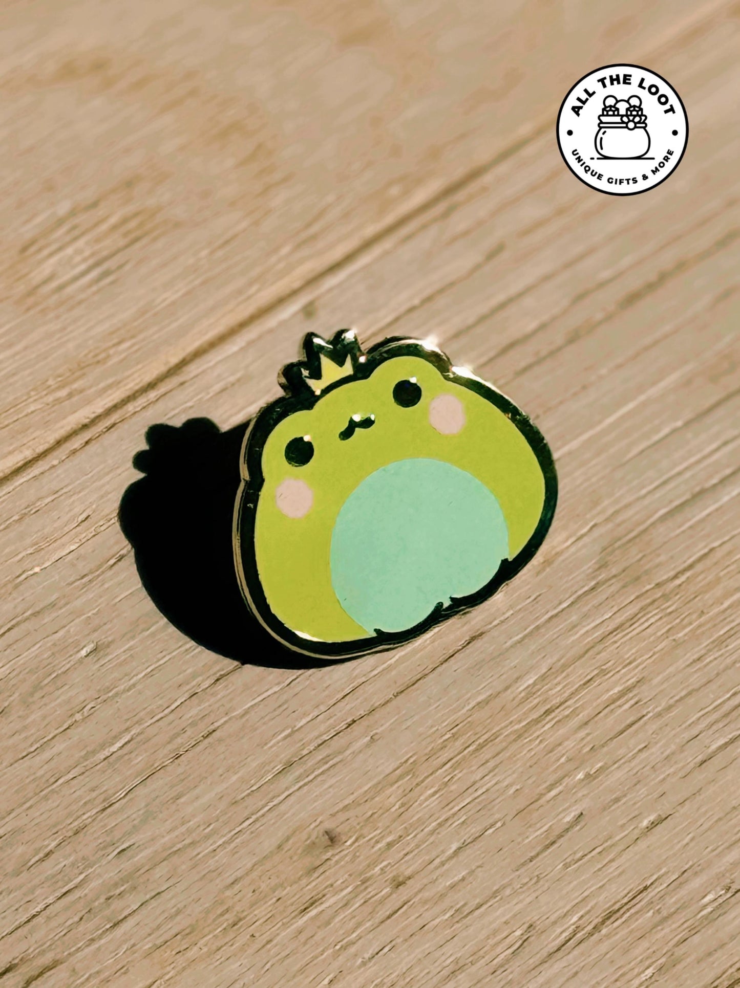 Kawaii Frog Prince pin