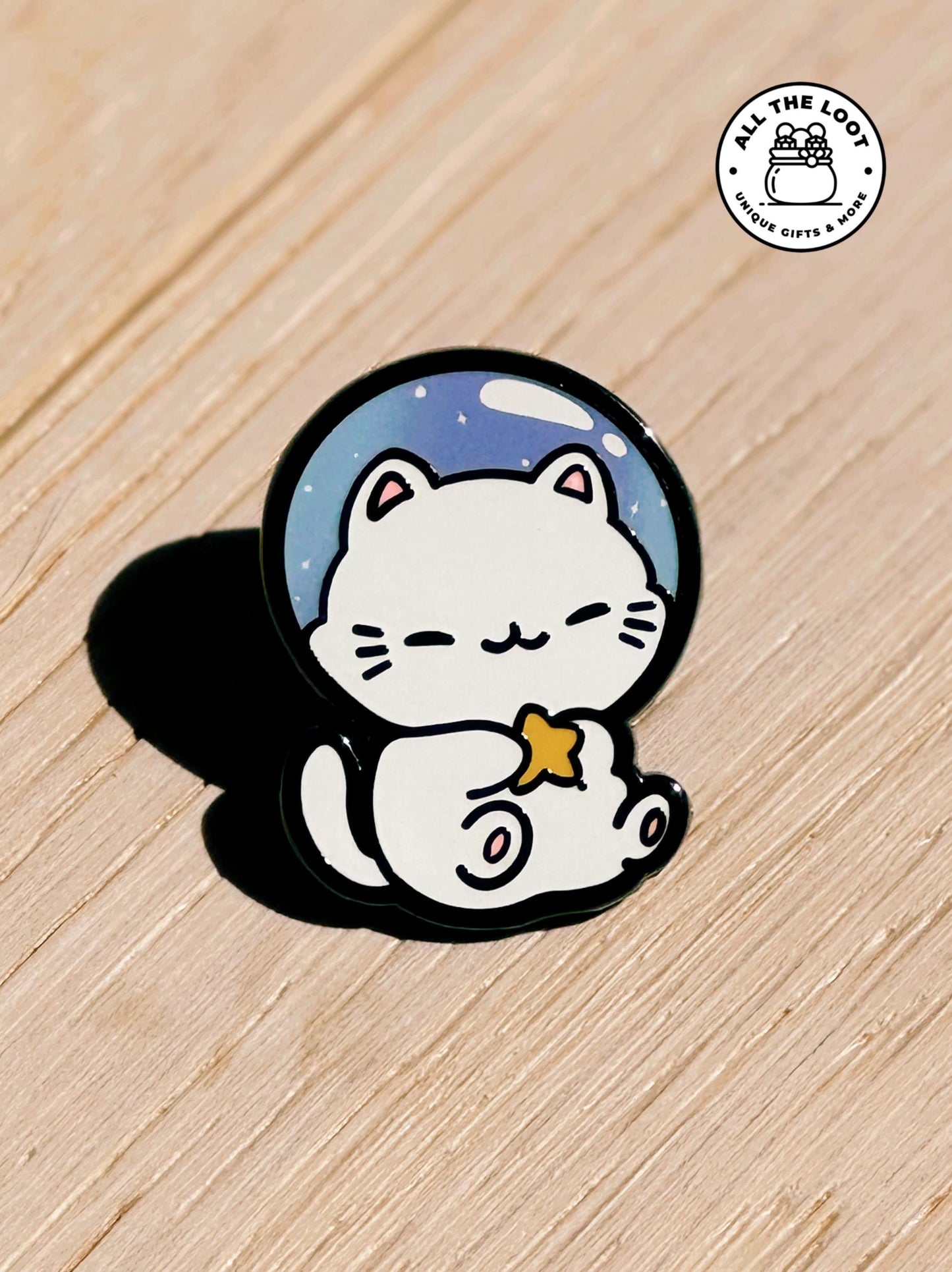 Kawaii Space Cat Pin