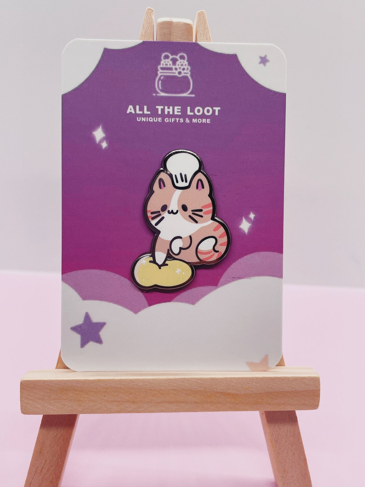 Kawaii Chef Cat Pin