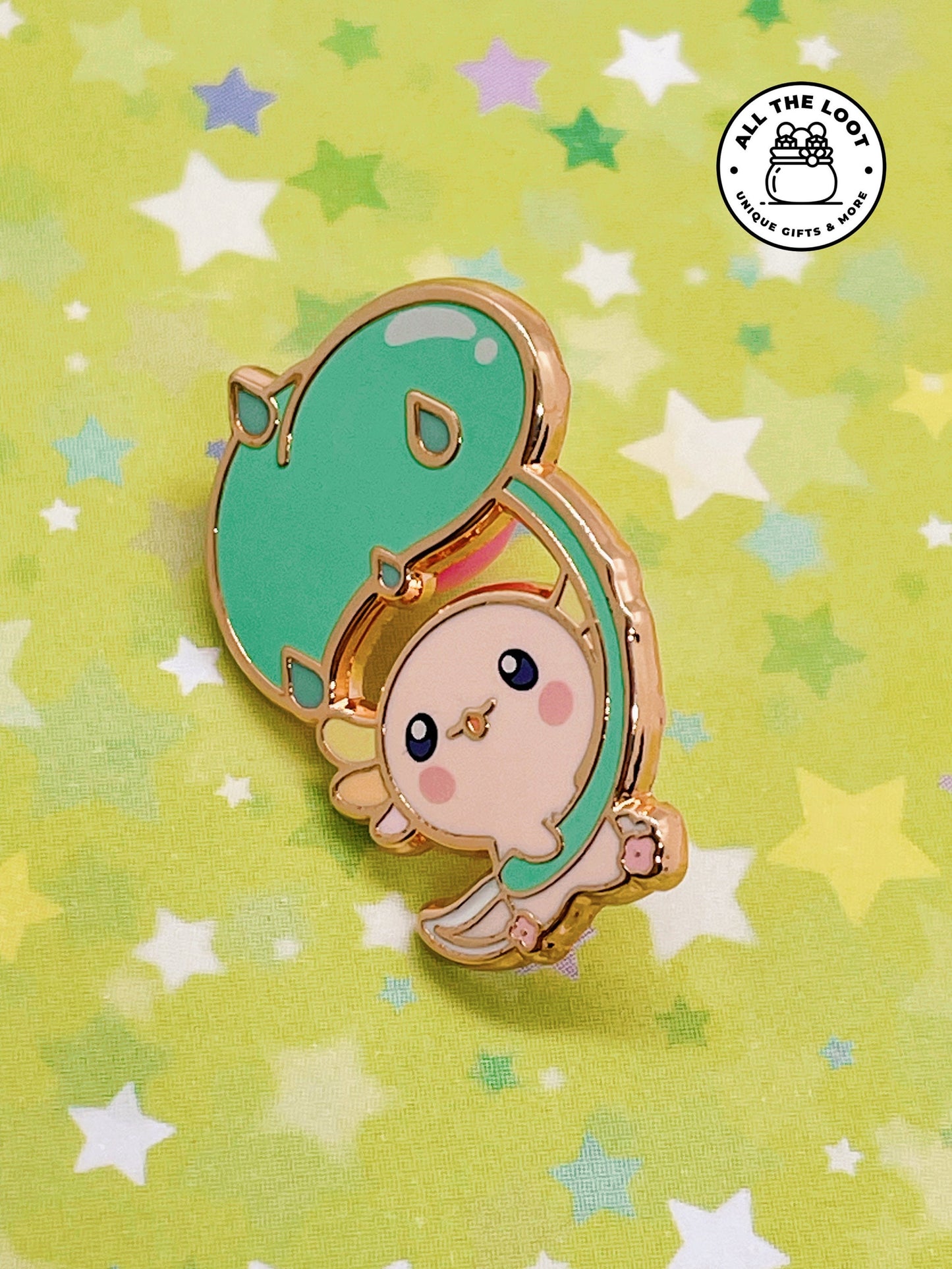 Small Kawaii Axolotl pin