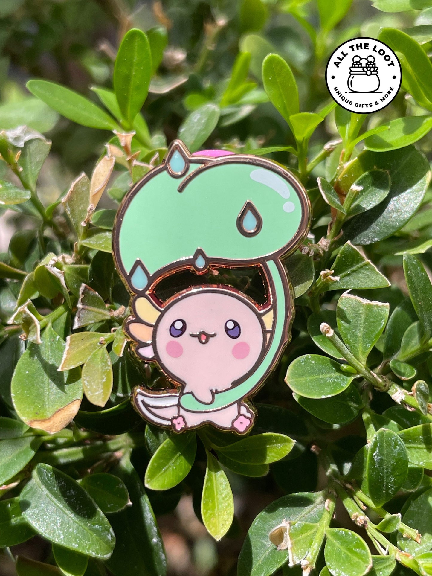 Small Kawaii Axolotl pin