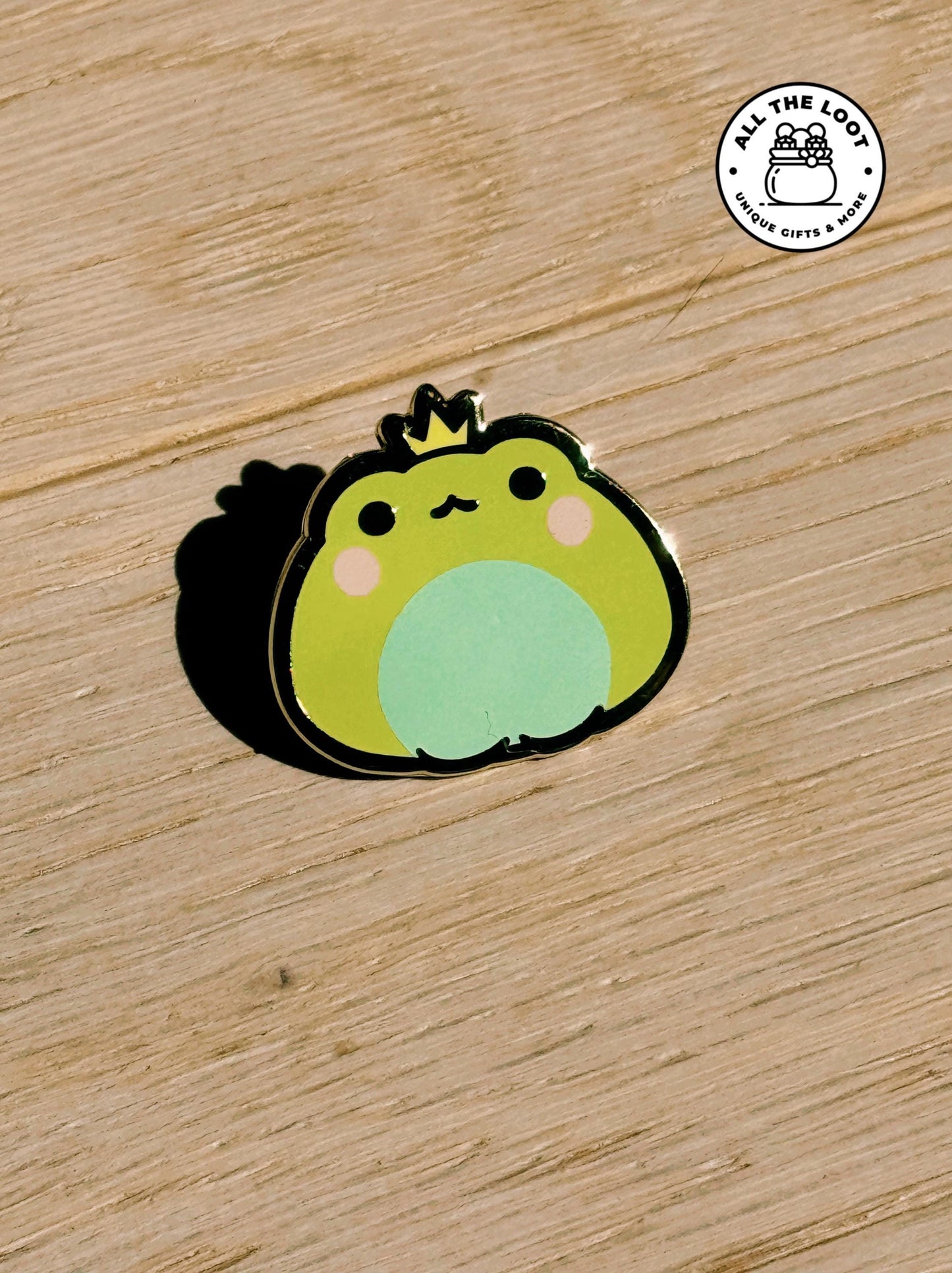 Kawaii Frog Prince pin