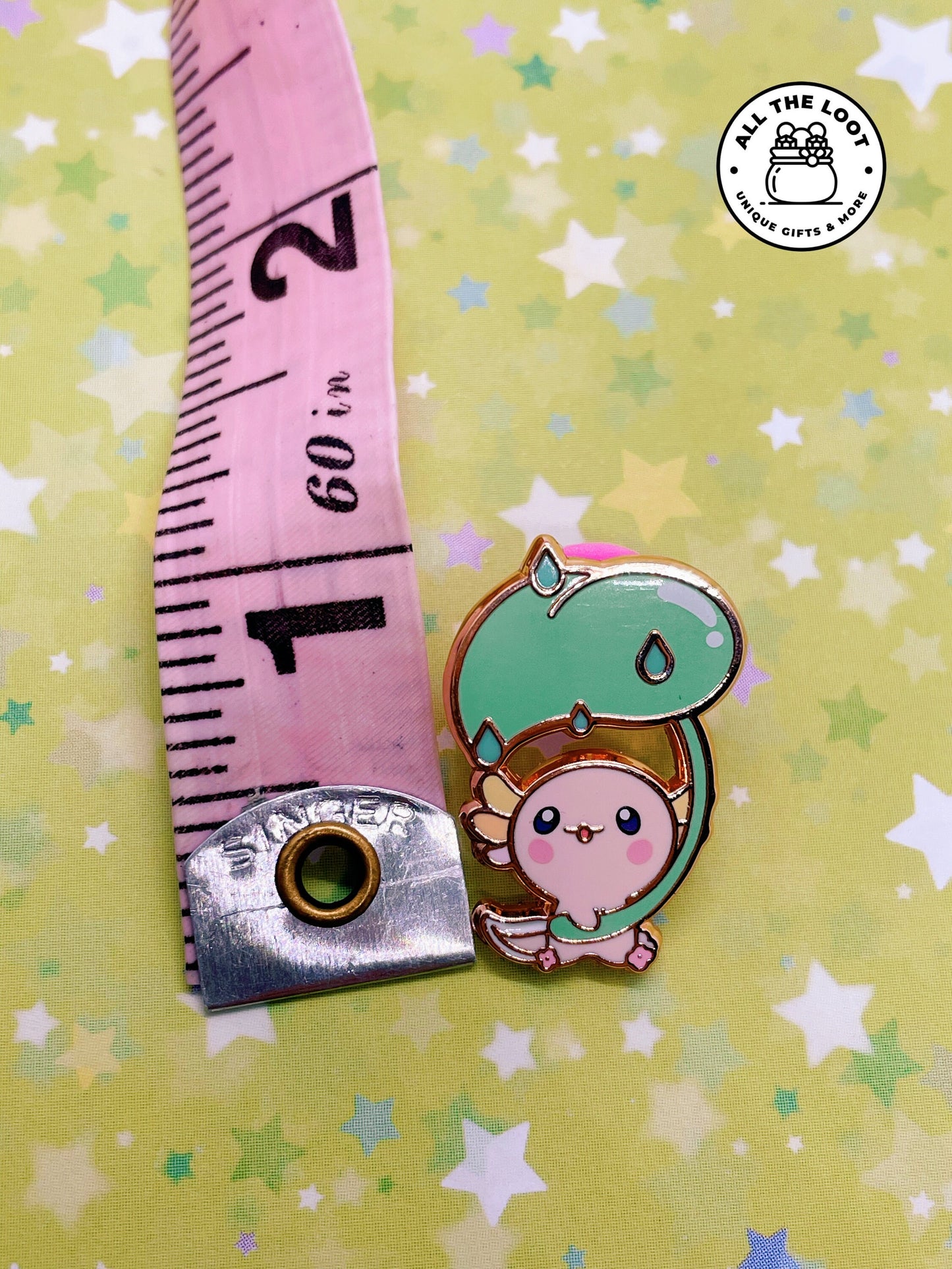 Small Kawaii Axolotl pin