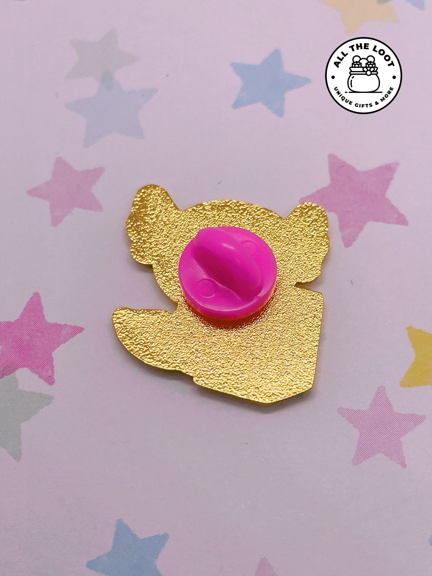 Juice box Axolotl enamel pin