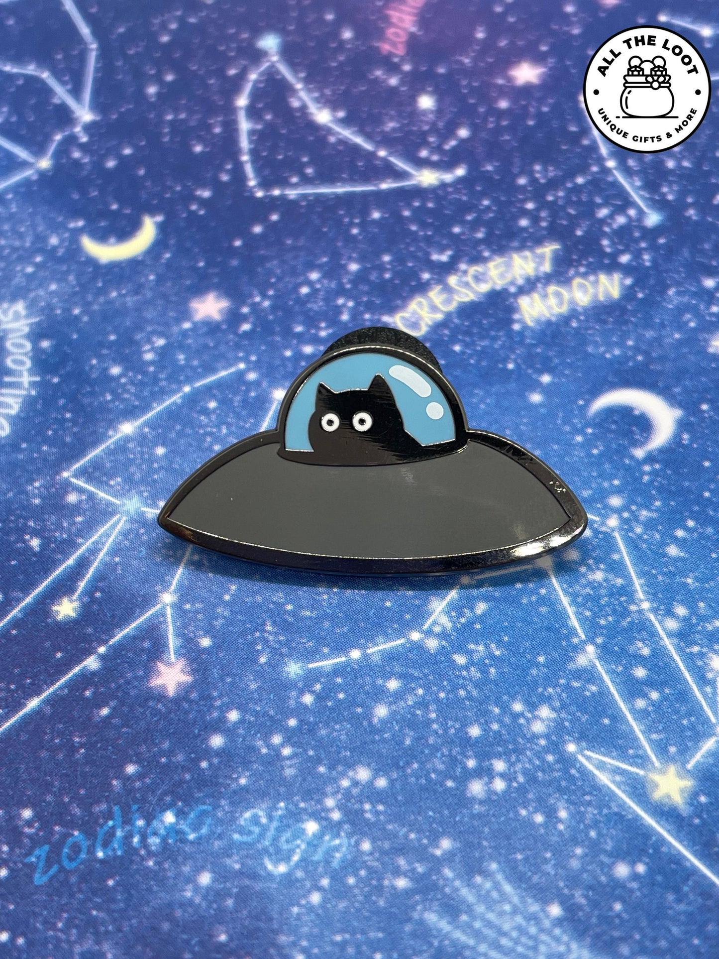 UFO cat pin