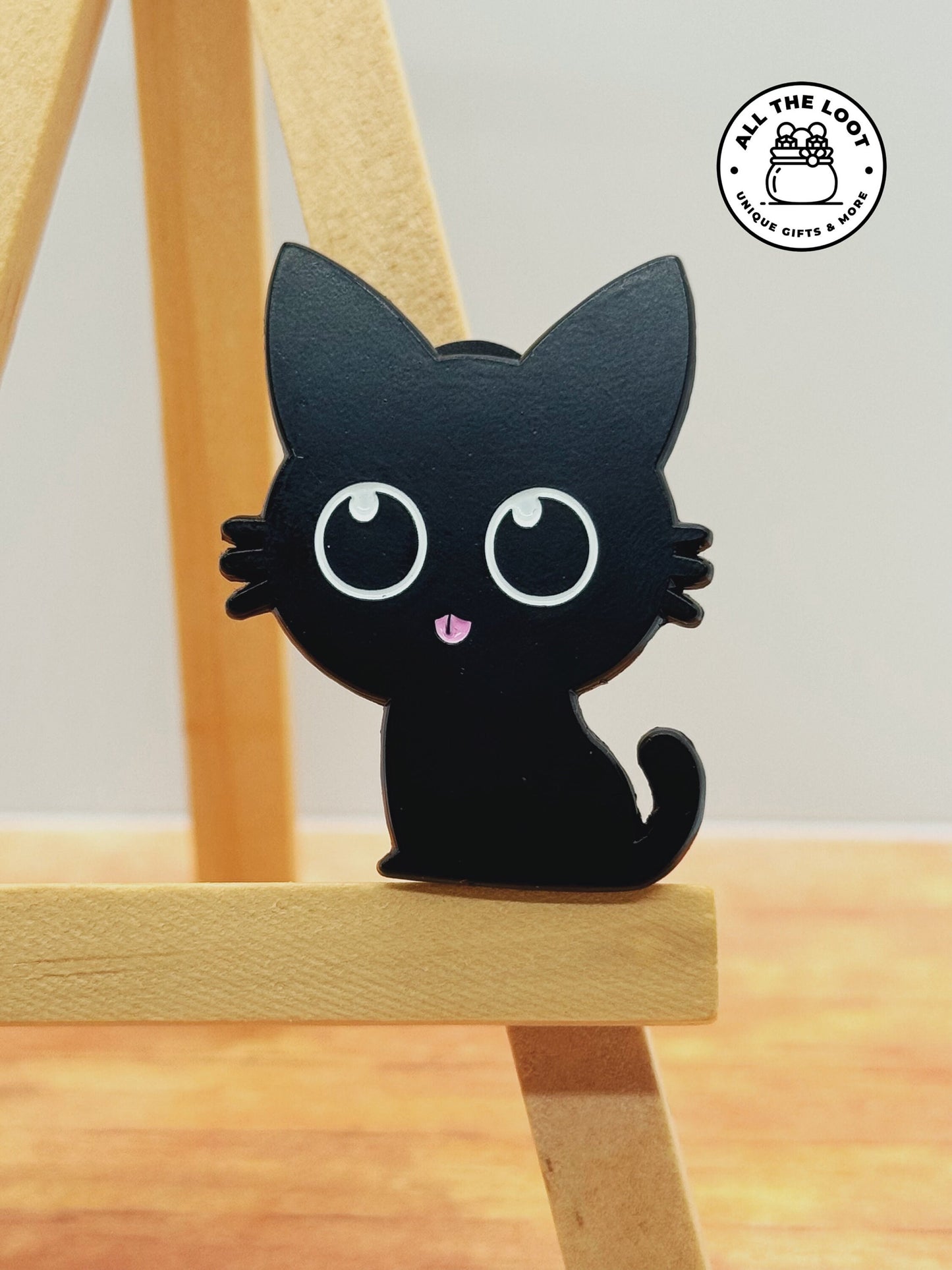 Cute blep Kitty Pin