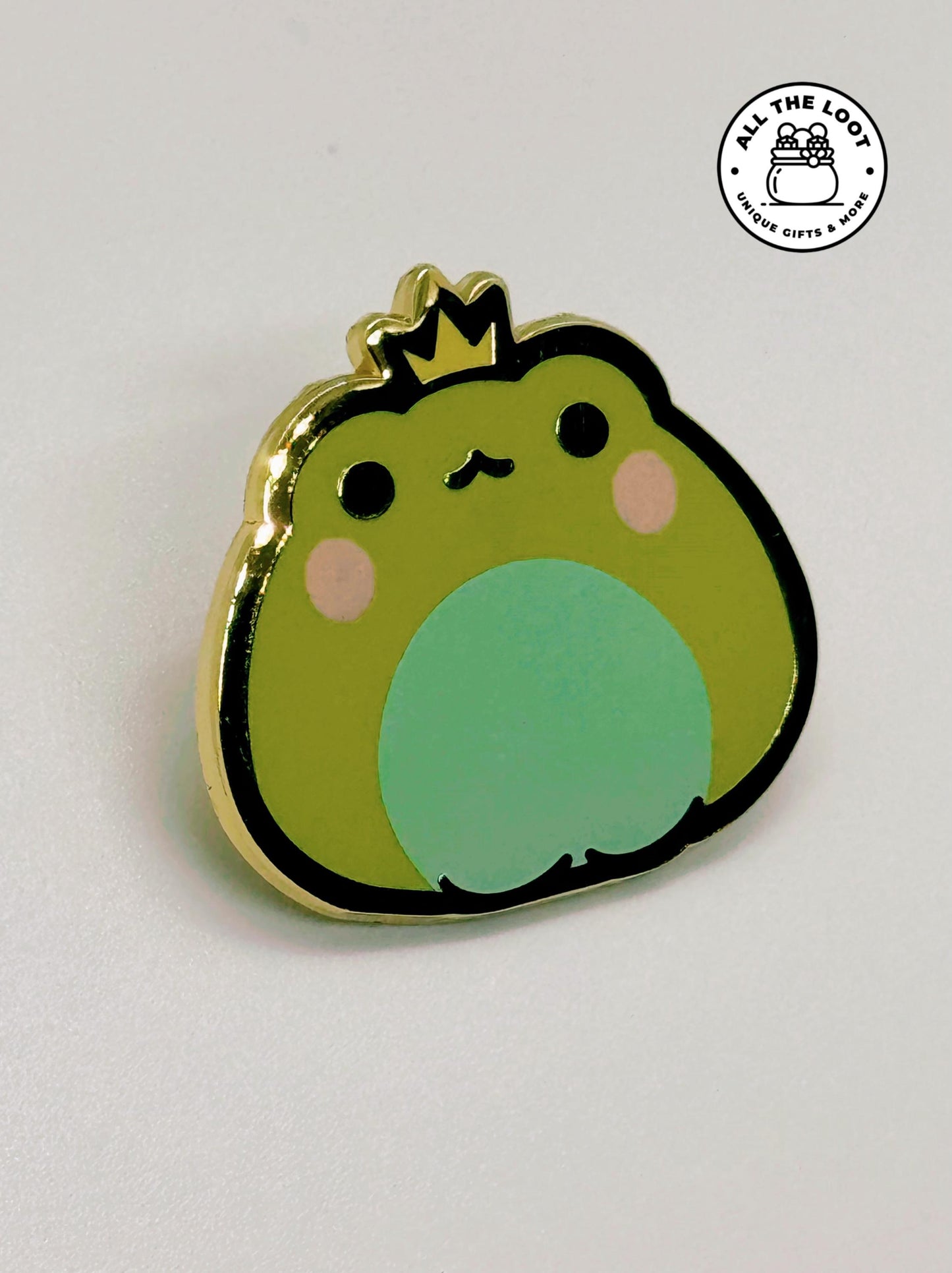 Kawaii Frog Prince pin