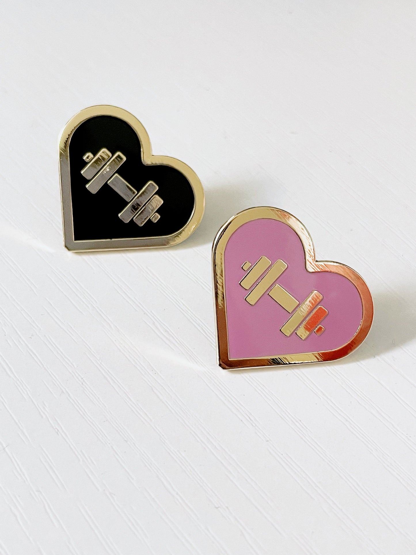 Love to Lift enamel pin