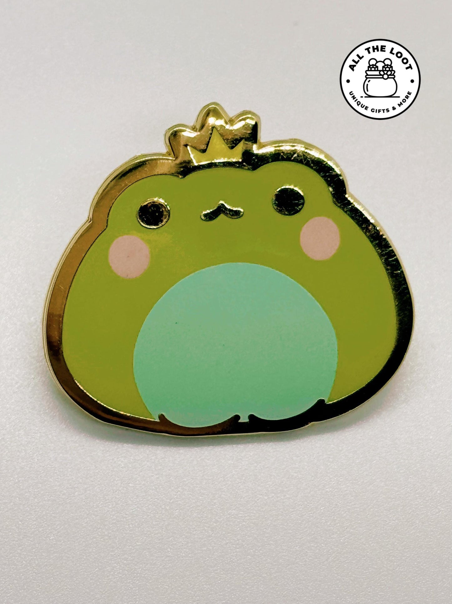 Kawaii Frog Prince pin