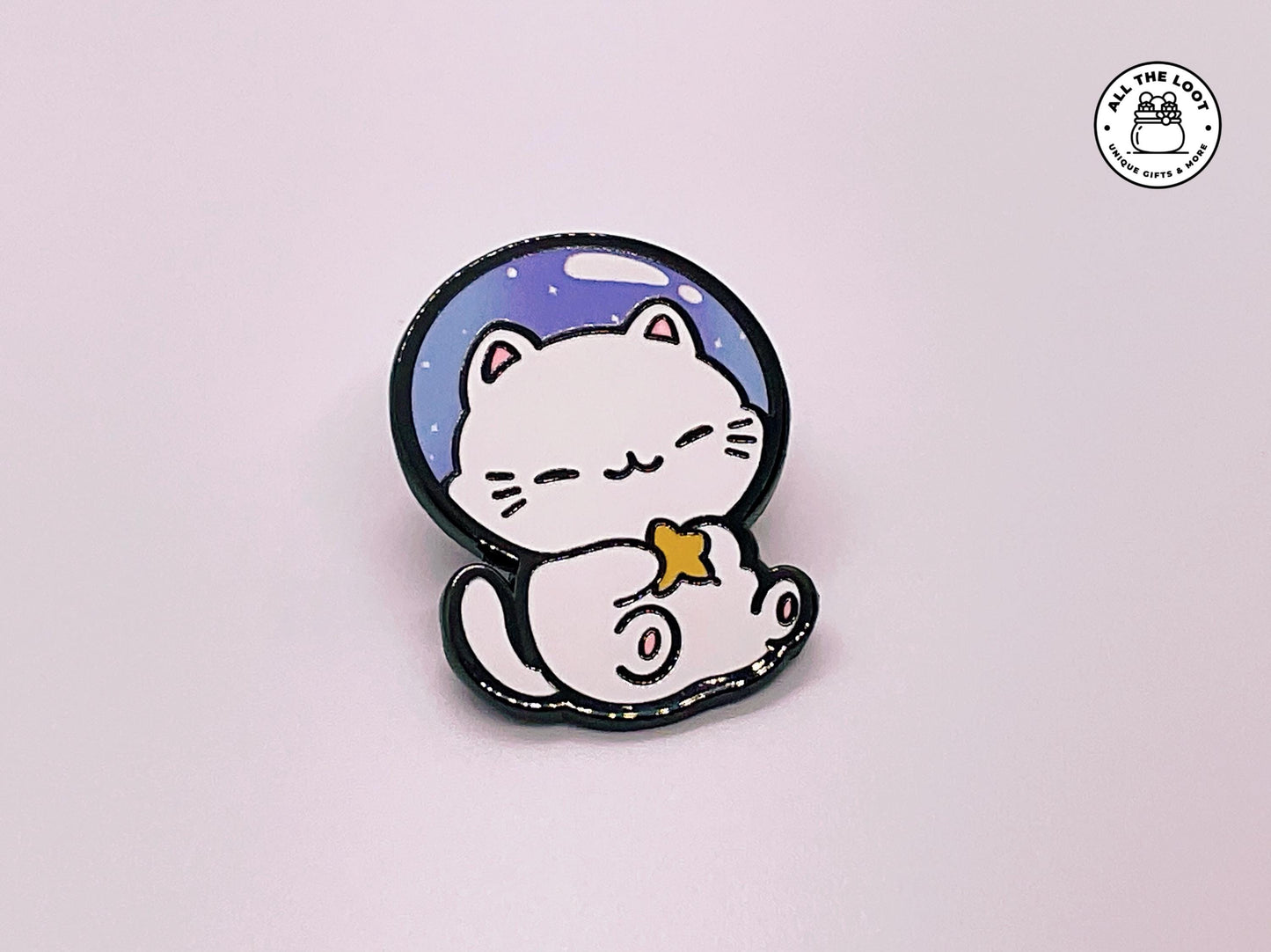 Kawaii Space Cat Pin