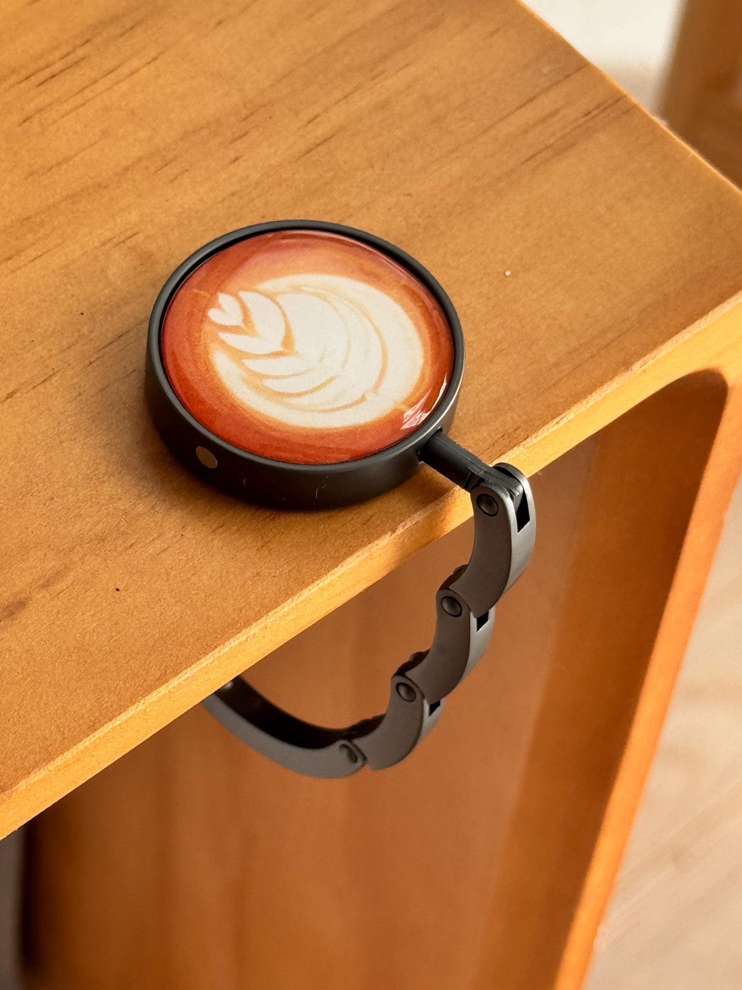 Cozy Latte Purse/bag hook