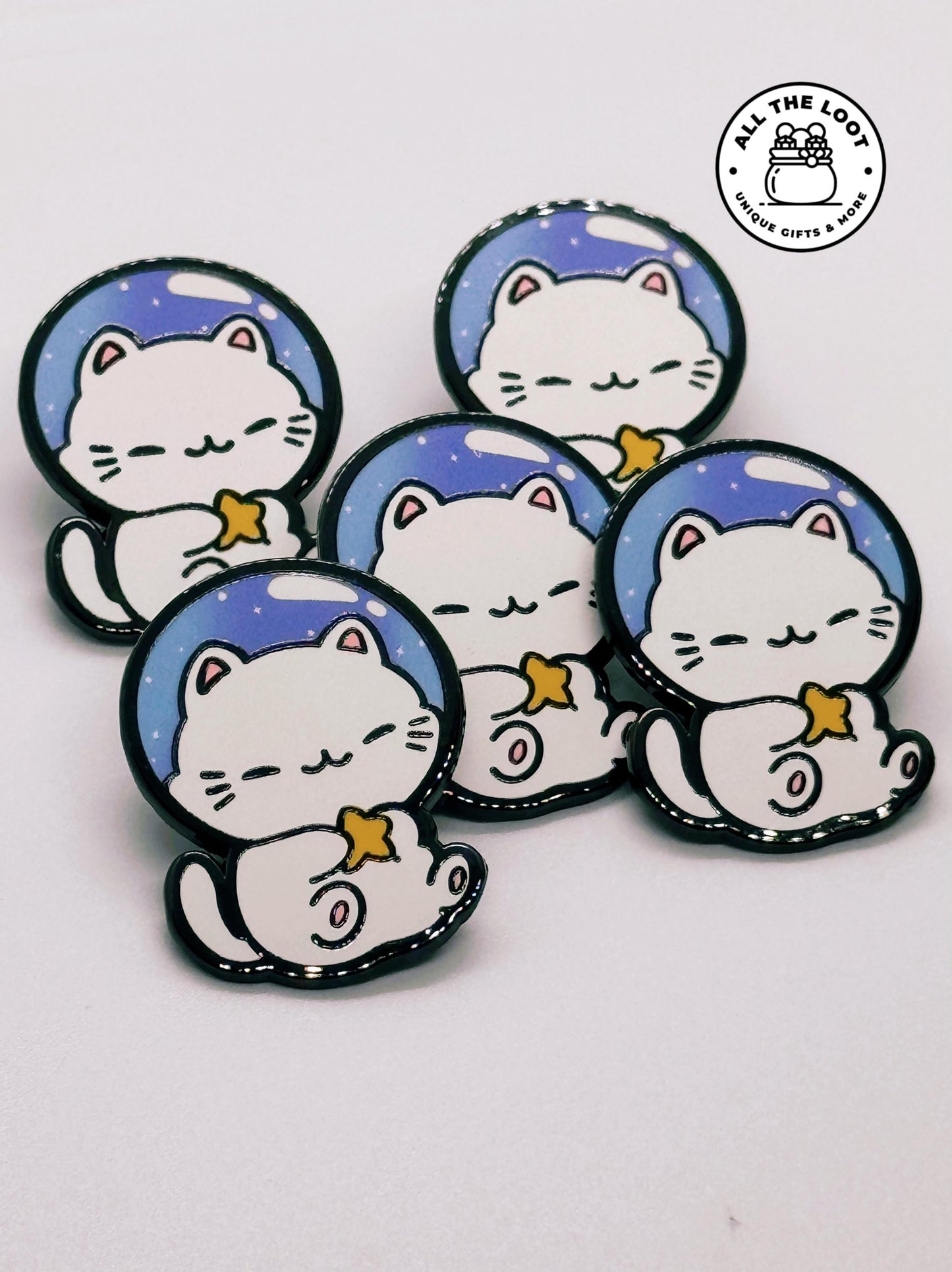 Kawaii Space Cat Pin