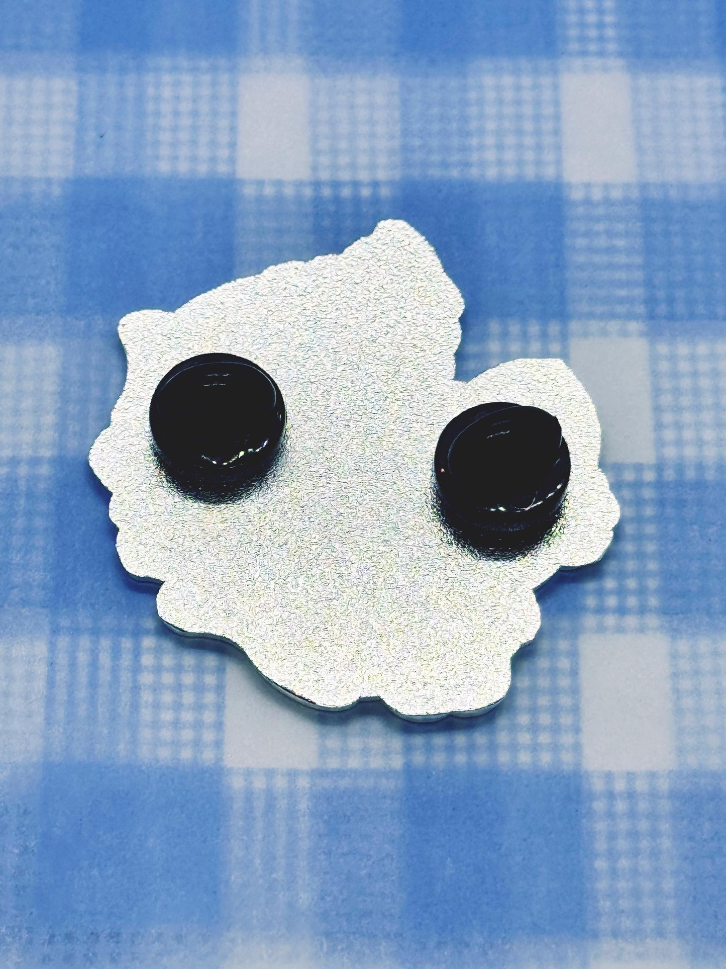 Whimsi Blue Leaf Cat Pin