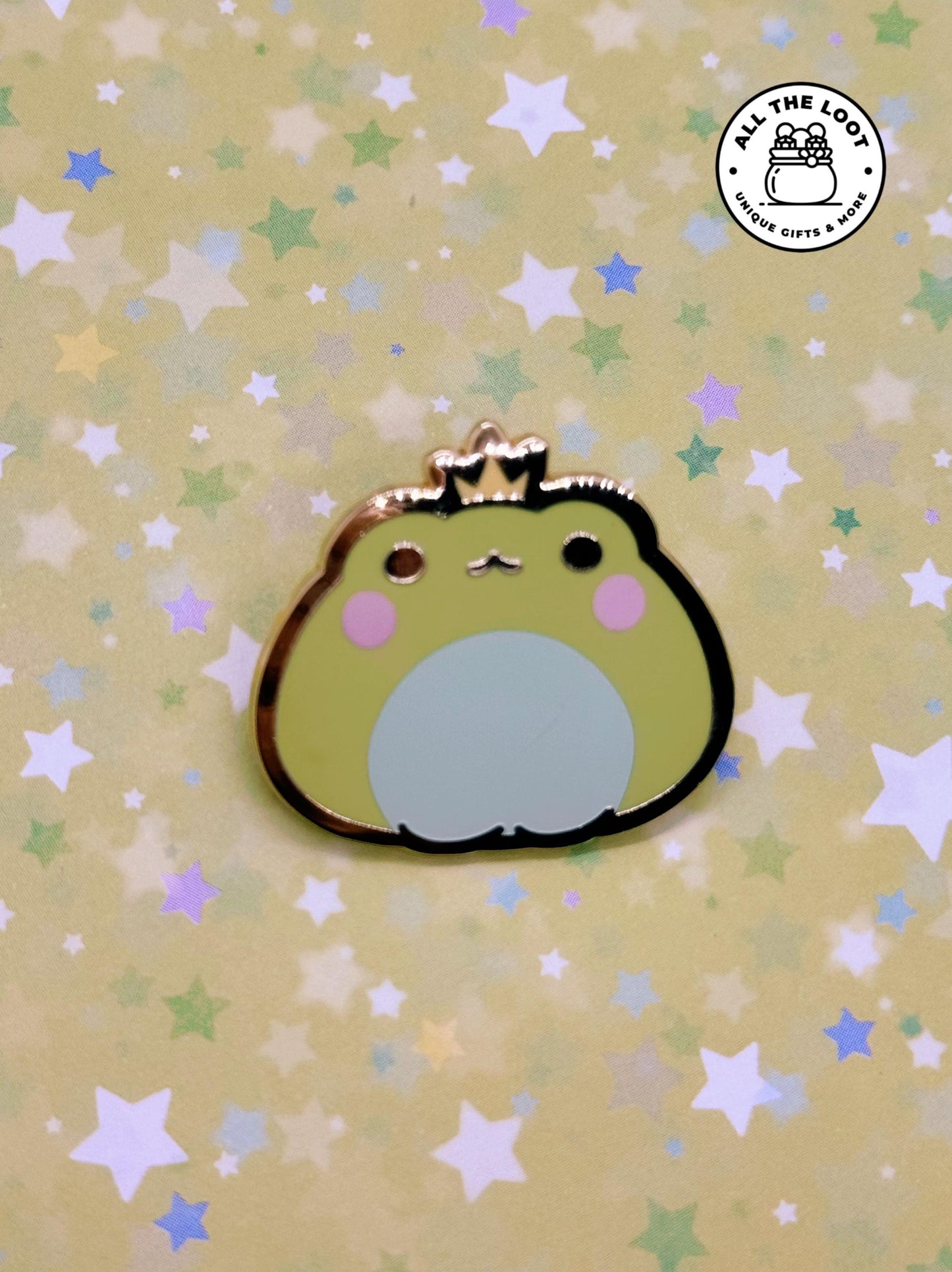 Kawaii Frog Prince pin