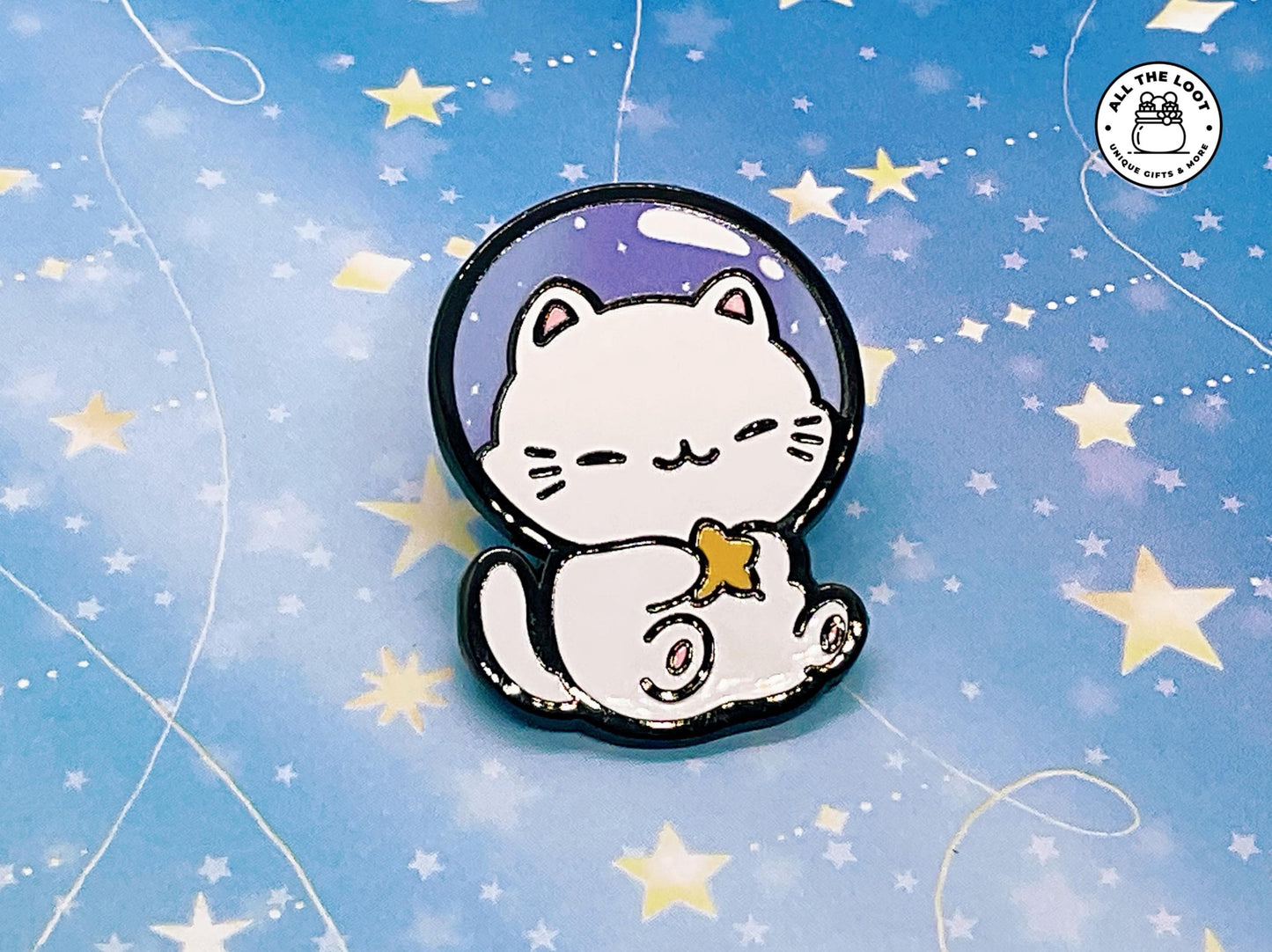 Kawaii Space Cat Pin
